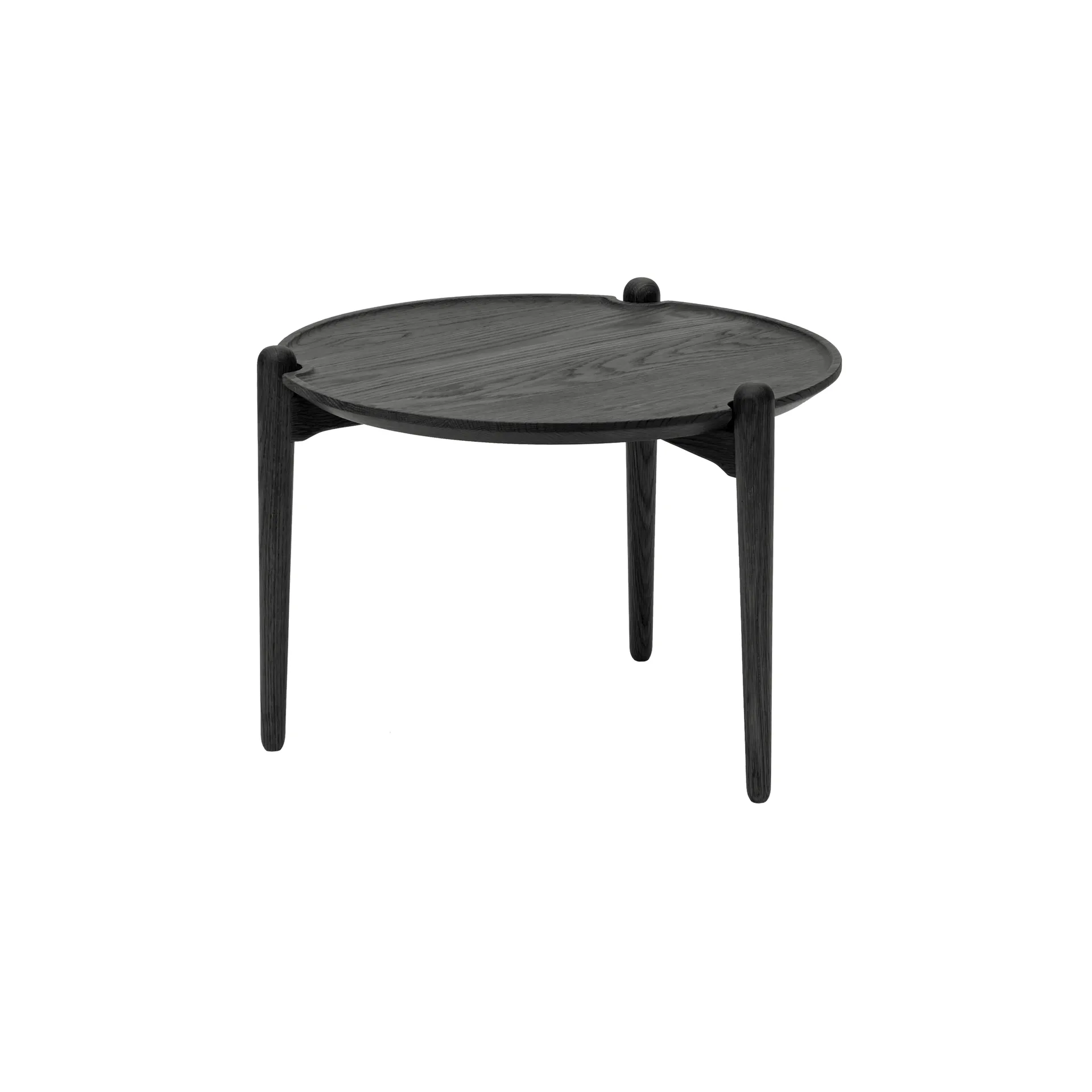 Aria coffee table, Black oak, Ø50x37 cm Design House Stockholm