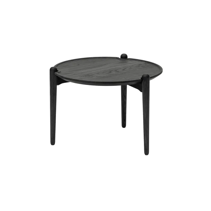 Aria coffee table - Black oak, Ø50x37 cm - Design House Stockholm