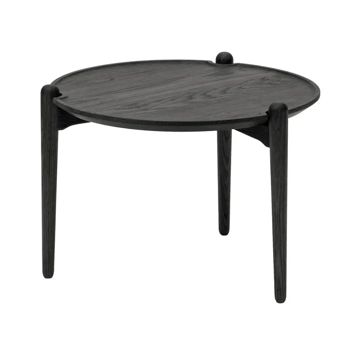 Aria coffee table - Black oak, Ø50x37 cm - Design House Stockholm
