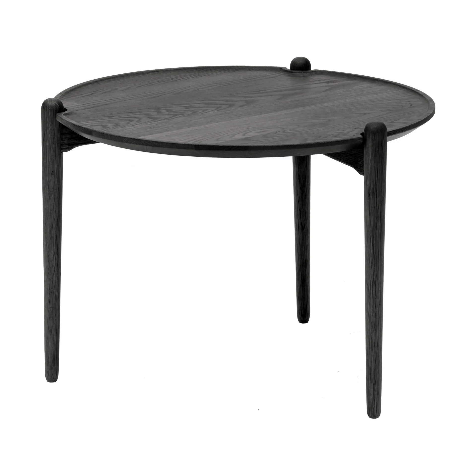 Aria coffee table, Black oak, Ø60x46 cm Design House Stockholm