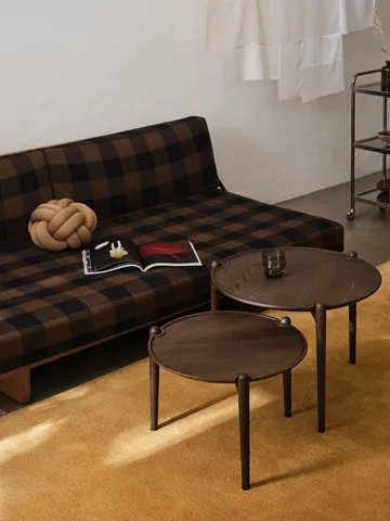 Aria coffee table - Dark oak, Ø50x37 cm - Design House Stockholm