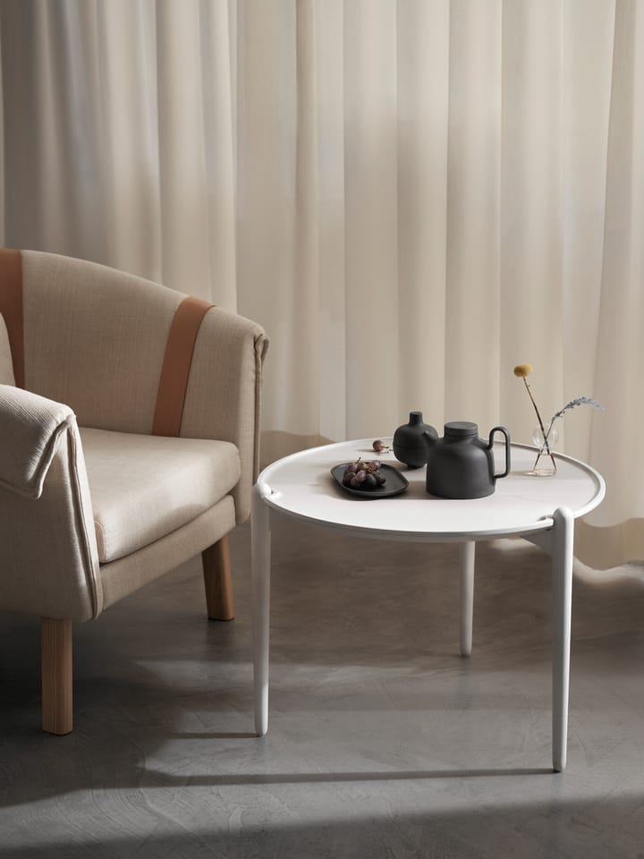 Aria coffee table high 46 cm, White Design House Stockholm