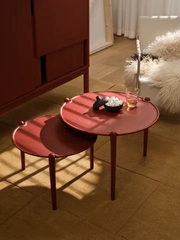 Aria coffee table - Red, Ø60x46 cm - Design House Stockholm