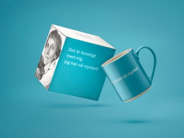 Astrid Lindgren mug 'Det är konstigt med mig…' - Swedish text - Design House Stockholm