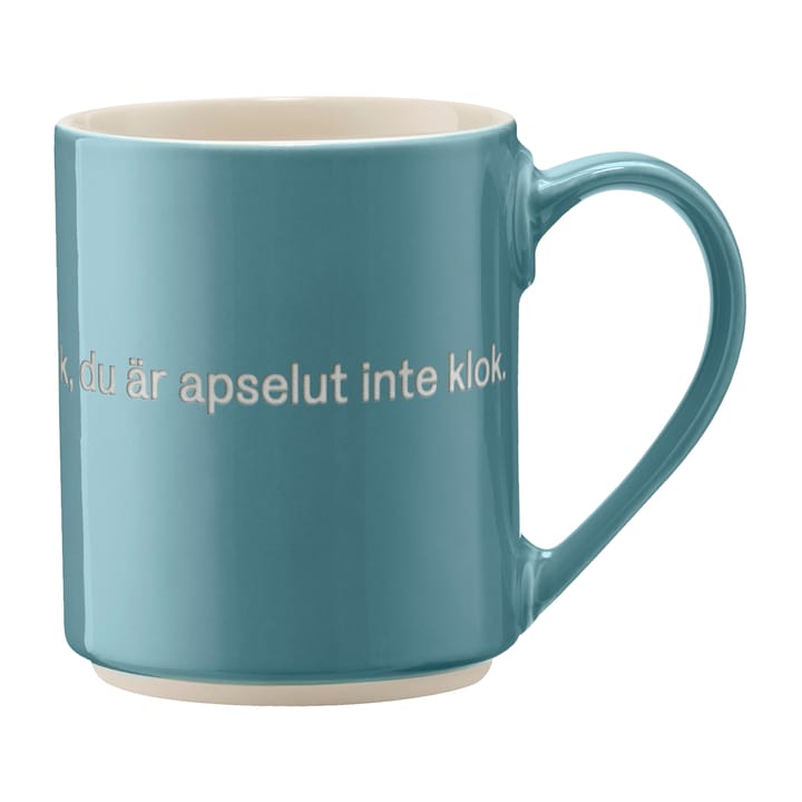 Astrid Lindgren mug, Du är inte klok…, Swedish text Design House Stockholm