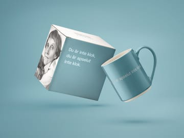 Astrid Lindgren mug, Du är inte klok… - Swedish text - Design House Stockholm