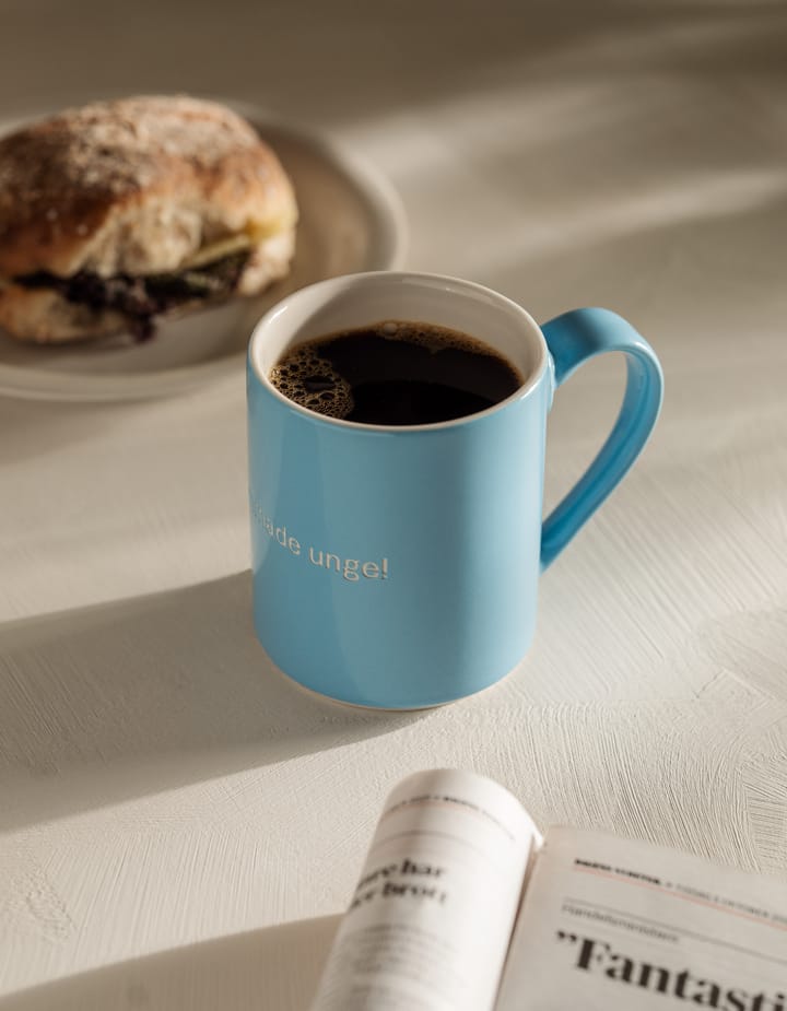 Astrid Lindgren mug, Forgrömmade Unge!, Swedish text Design House Stockholm