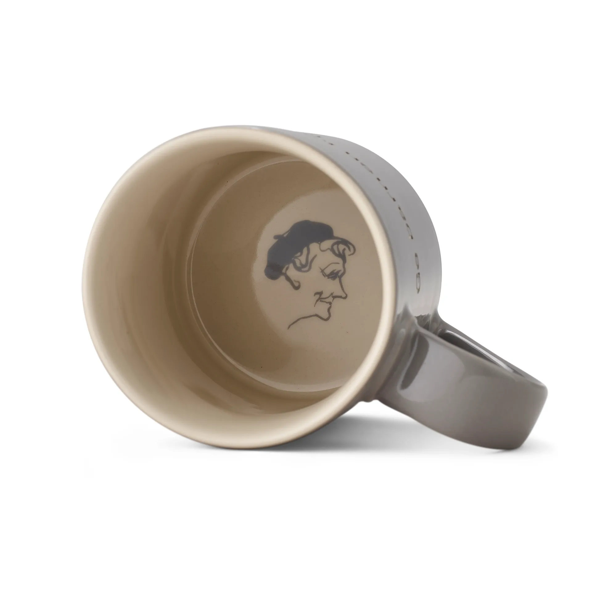 Astrid Lindgren mug, Give the children love, grey-english Design House Stockholm