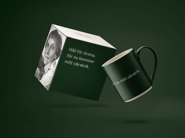 Astrid Lindgren mug. håll for örona - Swedish text - Design House Stockholm