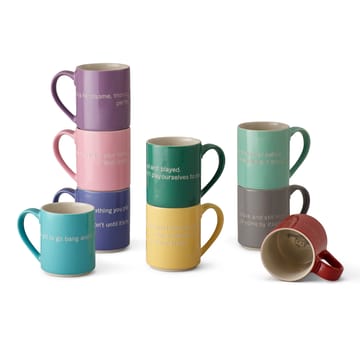 Astrid Lindgren mug, I am frecklier… - green-english - Design House Stockholm