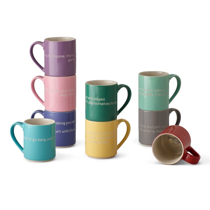Astrid Lindgren mug, I am frecklier…, green-english Design House Stockholm