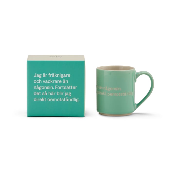 Astrid Lindgren mug, I am frecklier… - green-swedish - Design House Stockholm