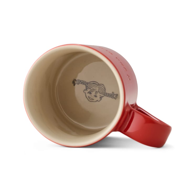 Astrid Lindgren mug, If you are very strong, red-english Design House Stockholm