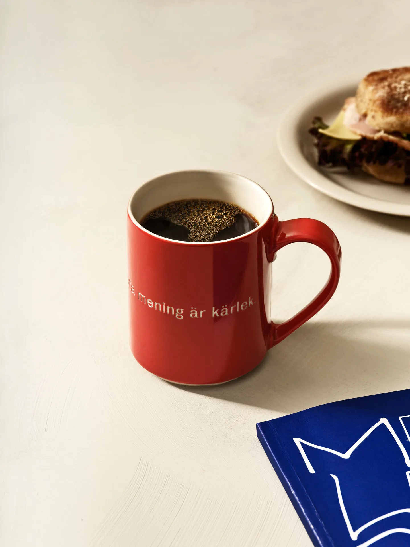 Astrid Lindgren mug, ja, jag tror att livets…, Swedish text Design House Stockholm