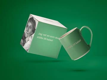 Astrid Lindgren mug, jag vet en som ska… - Swedish text - Design House Stockholm