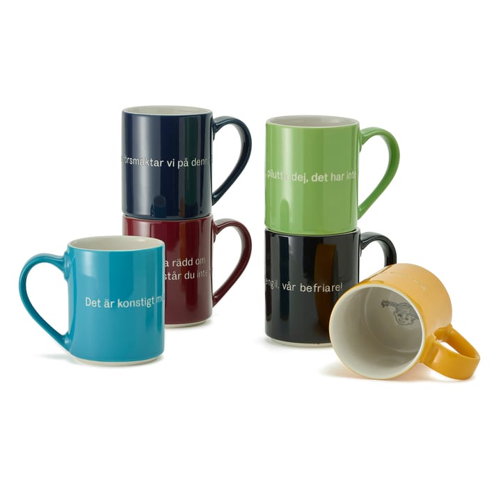 Astrid Lindgren mug 'Livet är en sak', Swedish text Design House Stockholm