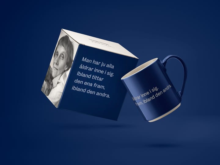 Astrid Lindgren mug. man har ju alla åldrar - Swedish text - Design House Stockholm