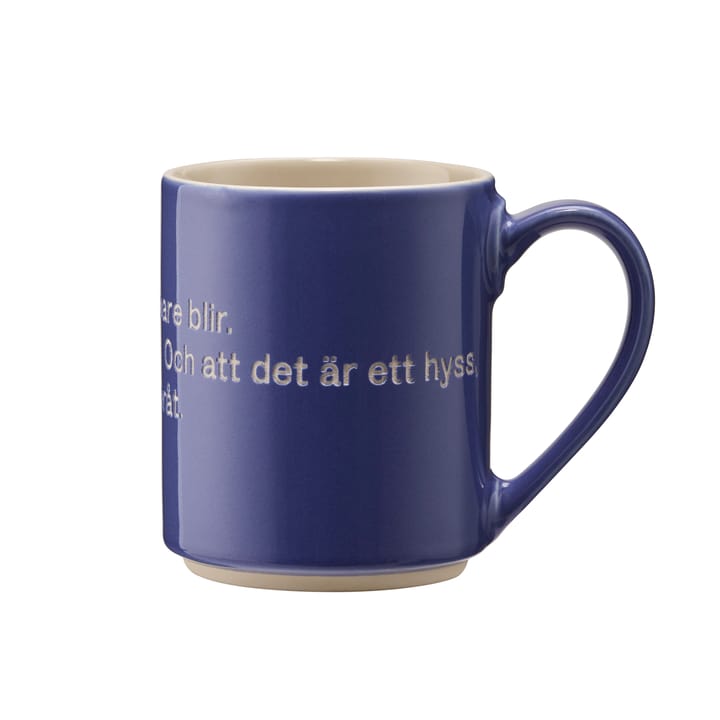 Astrid Lindgren mug, S'not something you plan - blue-swedish - Design House Stockholm