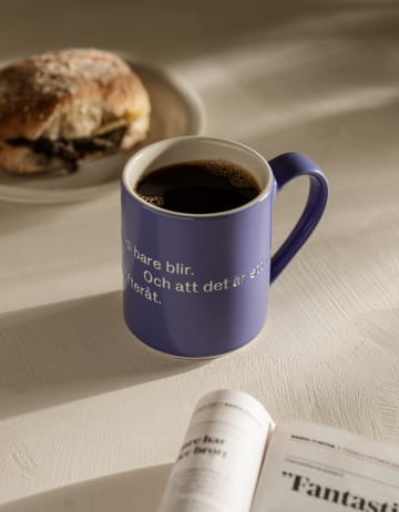 Astrid Lindgren mug, S'not something you plan - blue-swedish - Design House Stockholm