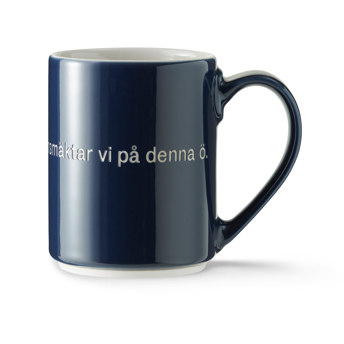 Design House Stockholm Astrid Lindgren mug Utan snus Swedish text