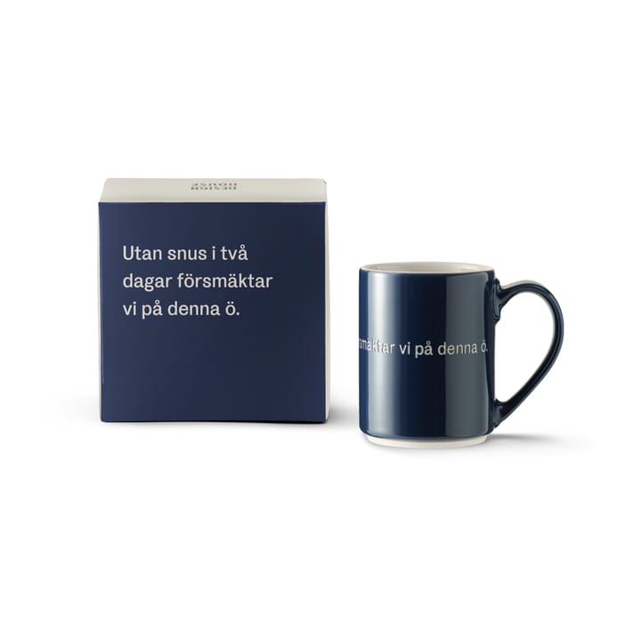 Astrid Lindgren mug Utan snus - Swedish text - Design House Stockholm