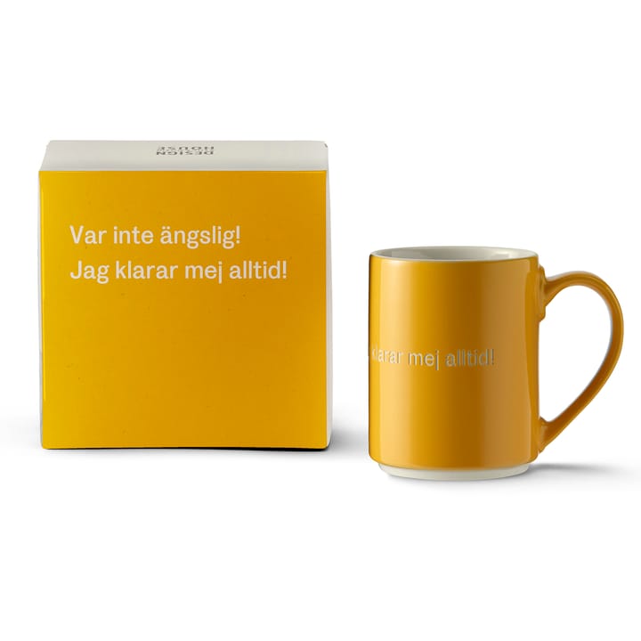 Astrid Lindgren mug 'Var inte ängslig…' - Swedish text - Design House Stockholm