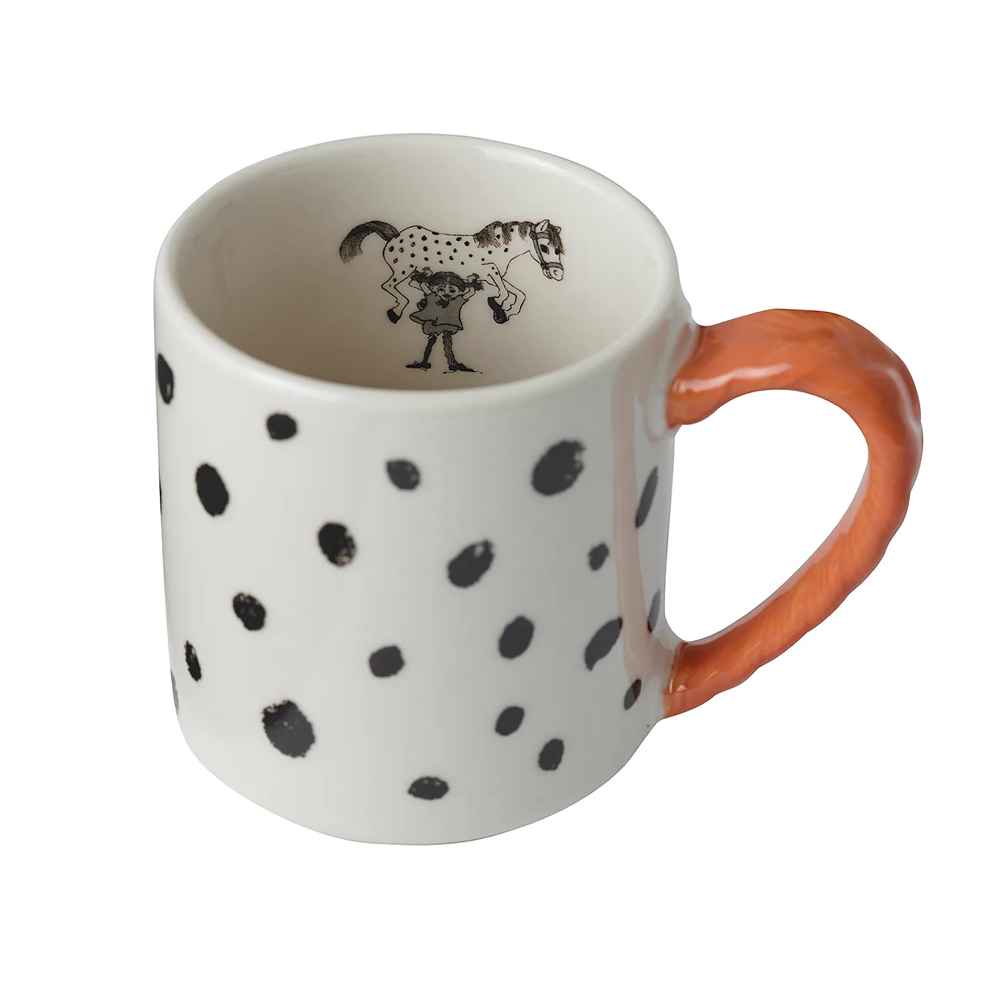 Astrid Lindgren Pippi anniversary mug 20 cl, Dots Design House Stockholm