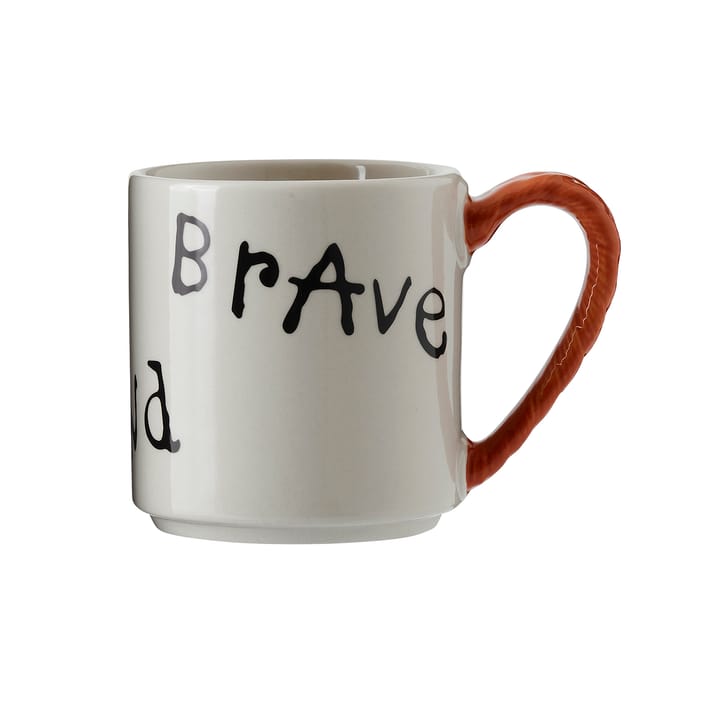 Astrid Lindgren Pippi anniversary mug 20 cl - Strong Kind Brave - Design House Stockholm