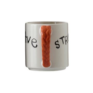Astrid Lindgren Pippi anniversary mug 20 cl - Strong Kind Brave - Design House Stockholm
