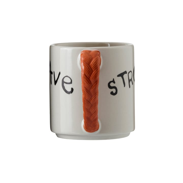 Astrid Lindgren Pippi anniversary mug 20 cl, Strong Kind Brave Design House Stockholm