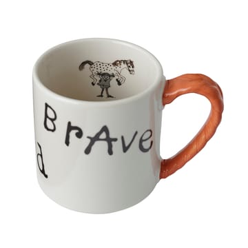 Astrid Lindgren Pippi anniversary mug 20 cl - Strong Kind Brave - Design House Stockholm