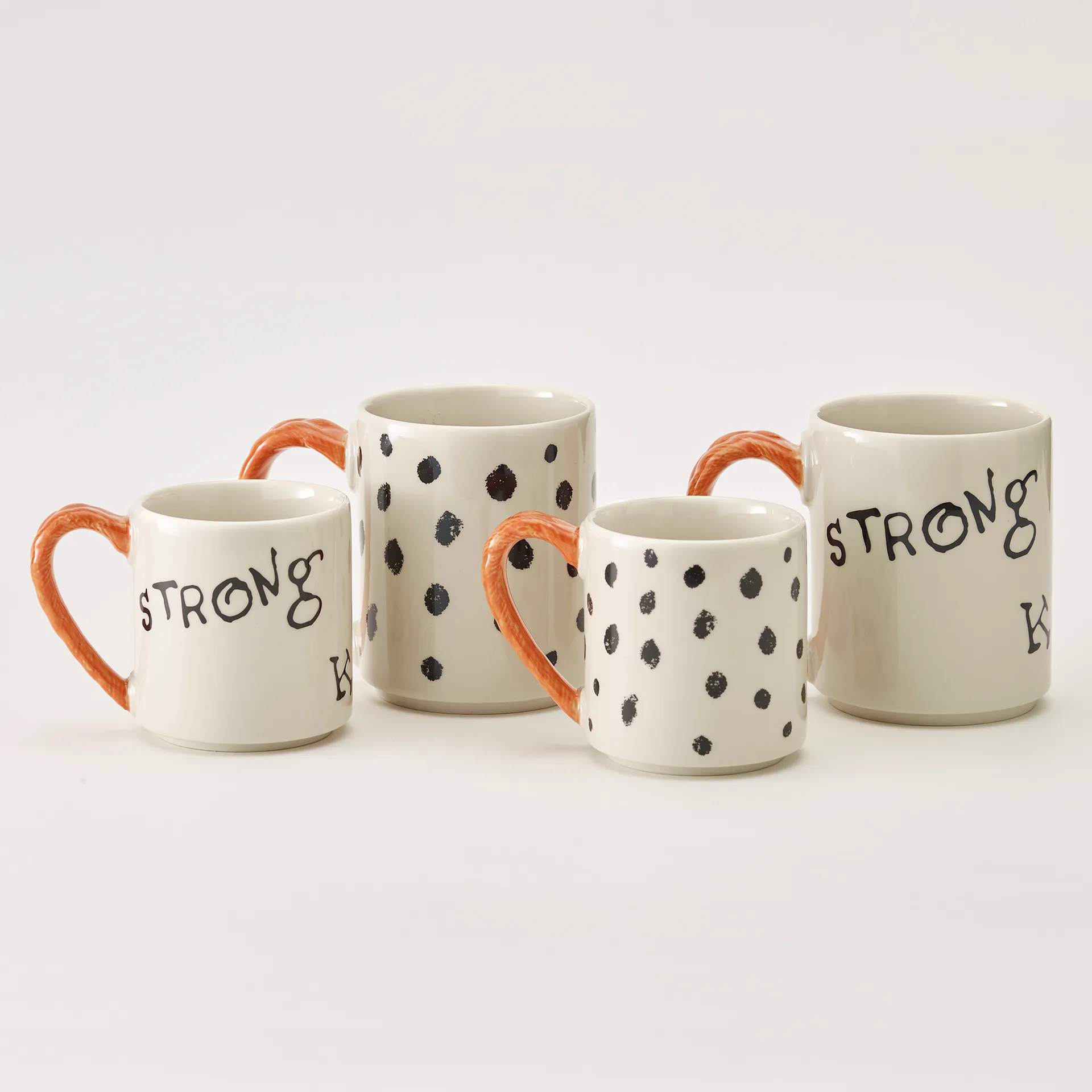 Astrid Lindgren Pippi anniversary mug 20 cl, Strong Kind Brave Design House Stockholm