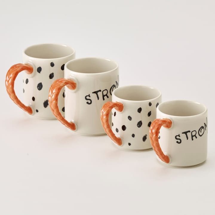 Astrid Lindgren Pippi anniversary mug 20 cl, Strong Kind Brave Design House Stockholm