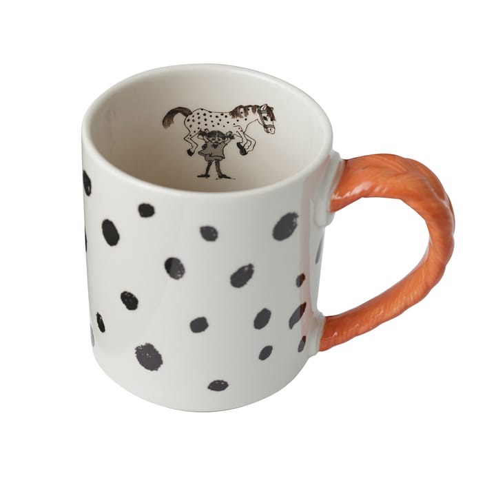 Astrid Lindgren Pippi anniversary mug 35 cl, Dots Design House Stockholm