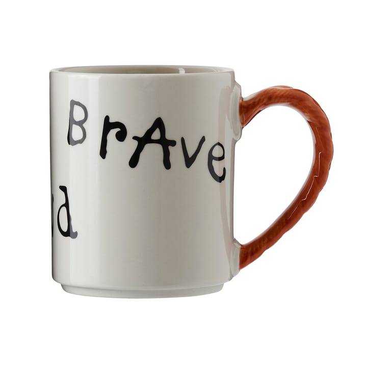 Astrid Lindgren Pippi anniversary mug 35 cl, Strong Kind Brave Design House Stockholm