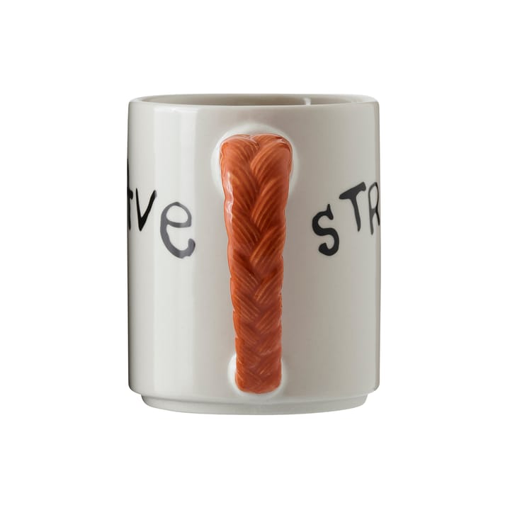 Astrid Lindgren Pippi anniversary mug 35 cl, Strong Kind Brave Design House Stockholm