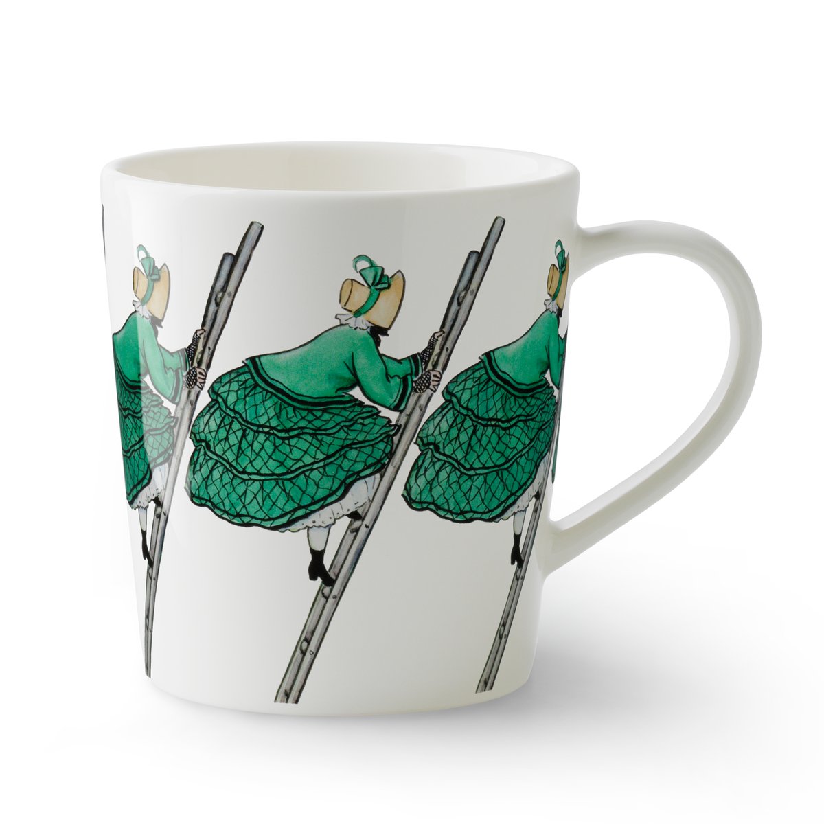 Design House Stockholm Aunt Green mug with handle 40 cl