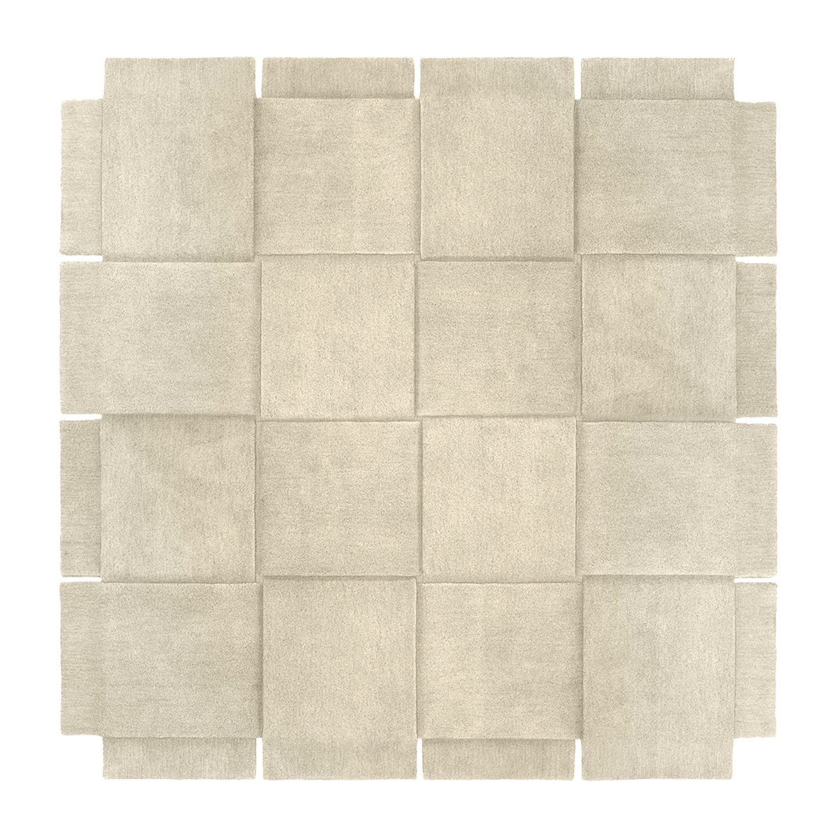 Design House Stockholm Basket Rug Beige 245x245 cm | Scandinavian Design | Wool rugs | Beige