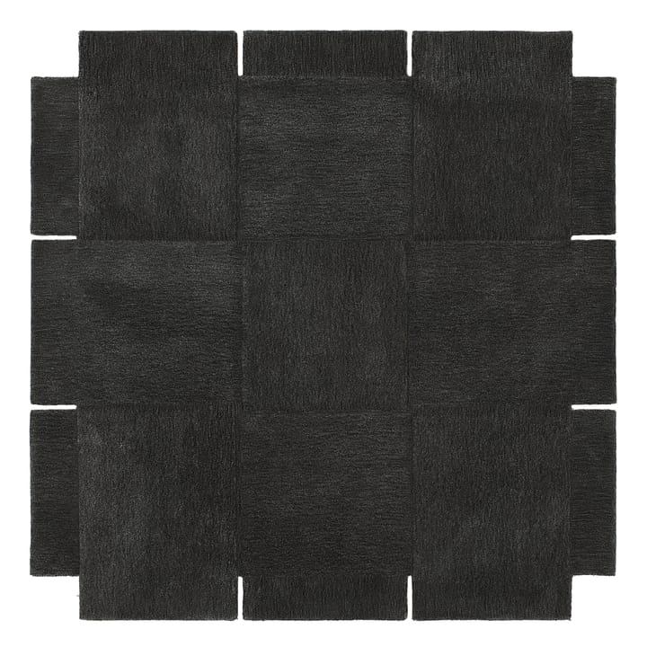 Basket rug, dark grey - 180x180 cm - Design House Stockholm