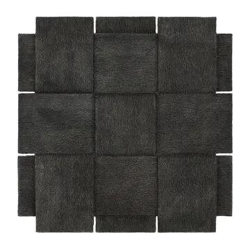 Basket rug, dark grey - 180x180 cm - Design House Stockholm