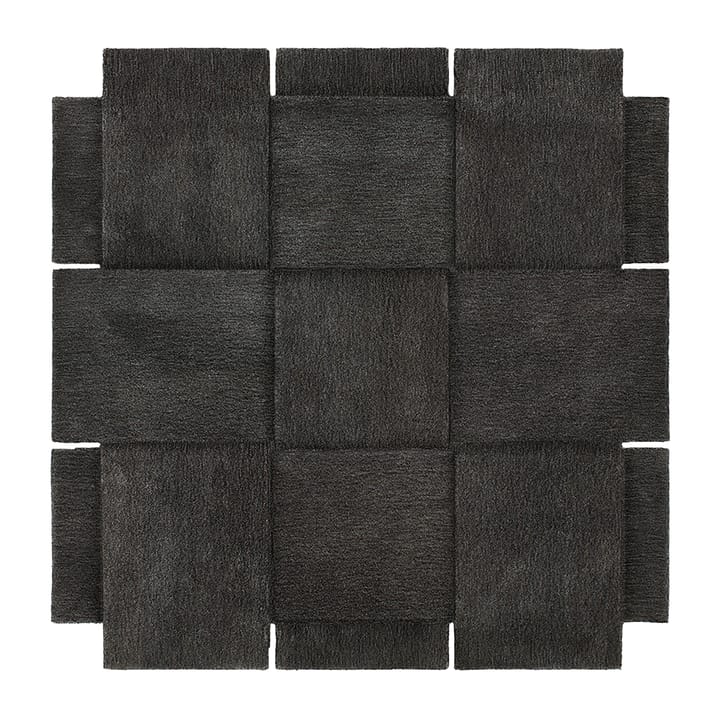 Basket rug, dark grey - 180x180 cm - Design House Stockholm