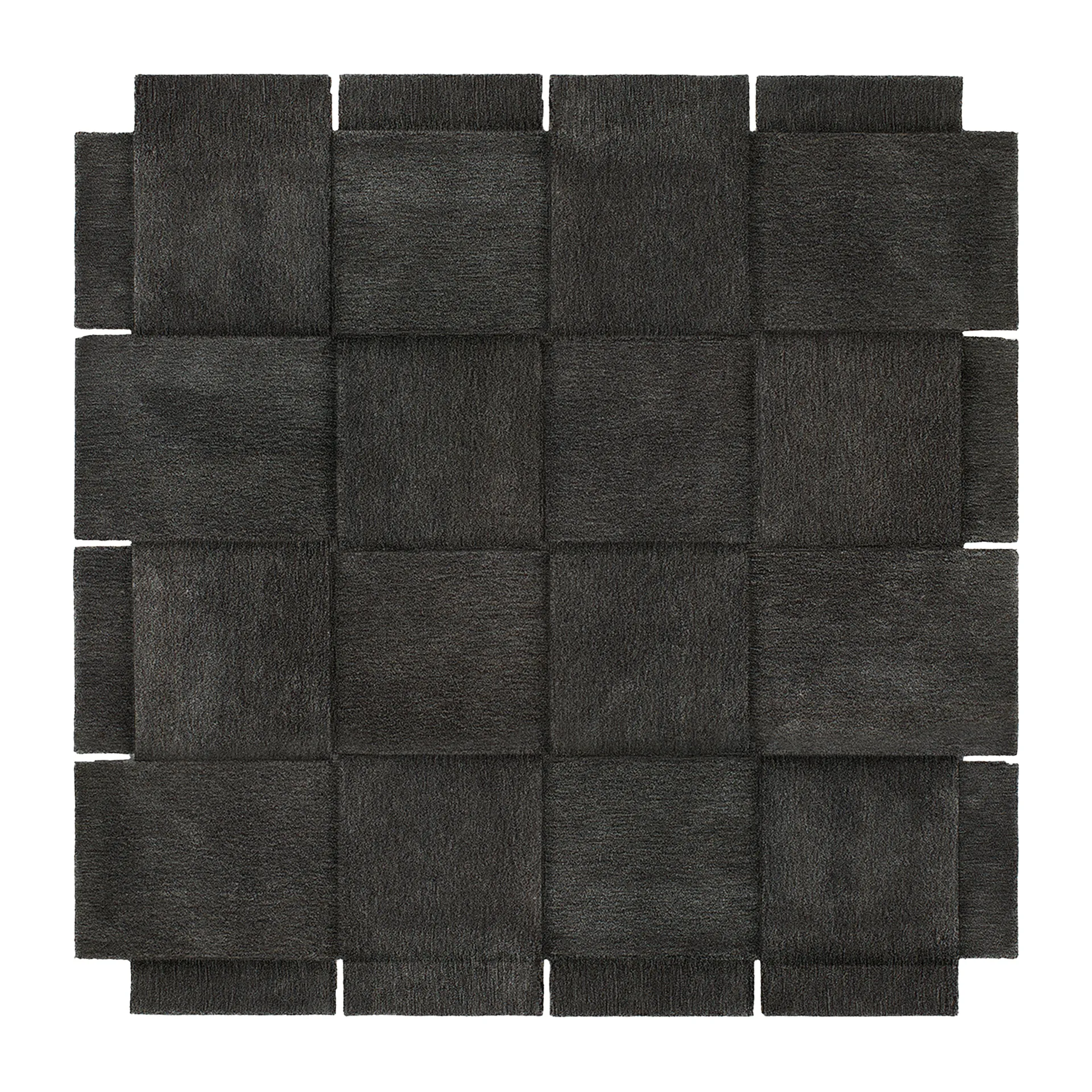 Basket rug, dark grey, 245x245 cm Design House Stockholm