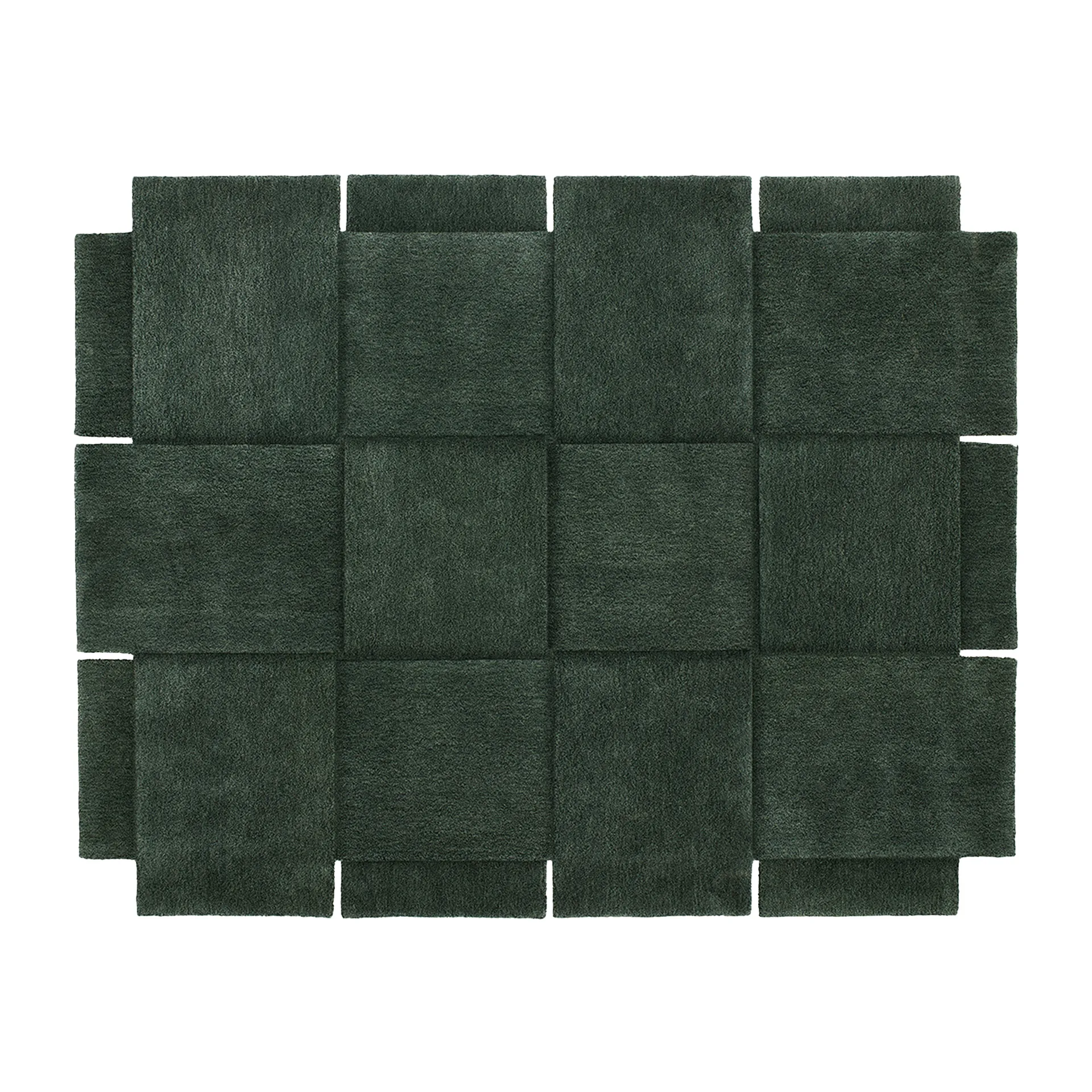 Basket rug, green, 185x240 cm Design House Stockholm