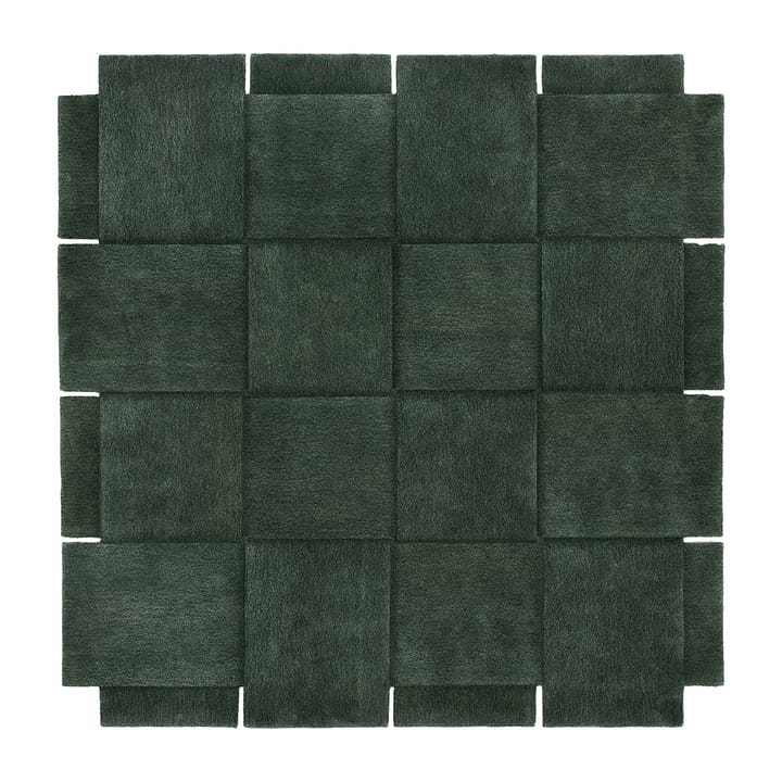 Basket rug, green - 245x245 cm - Design House Stockholm