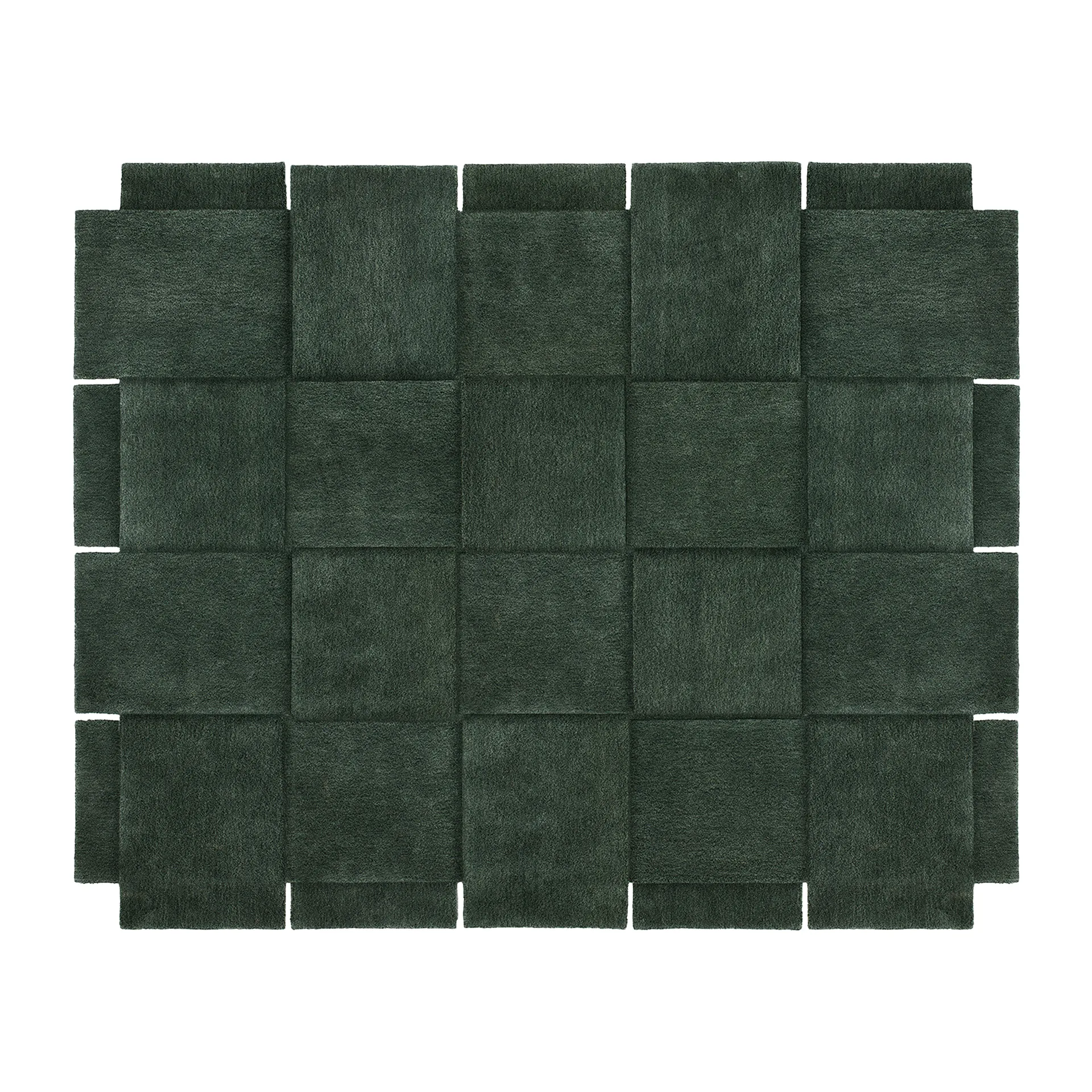 Basket rug, green, 245x300 cm Design House Stockholm