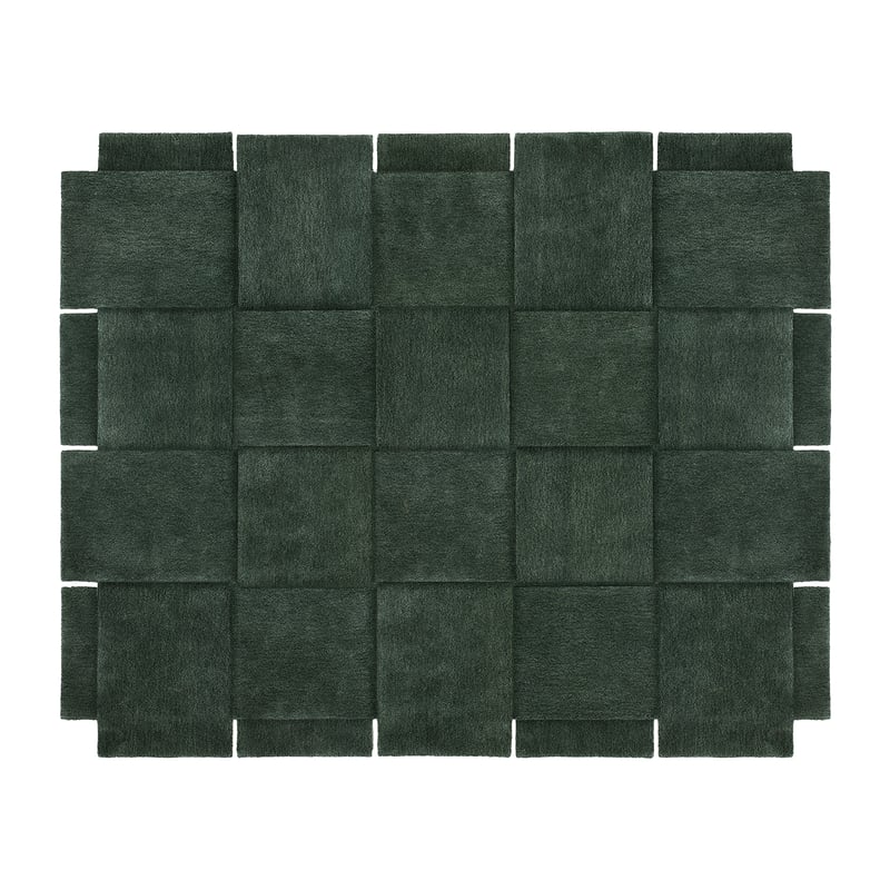 Design House Stockholm Basket rug, green 245x300 cm