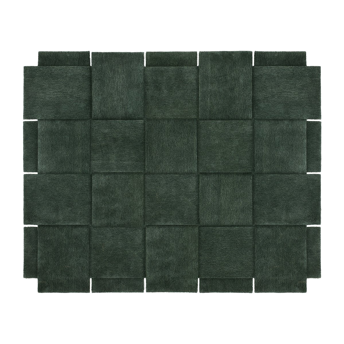 Design House Stockholm Basket rug, green 245x300 cm