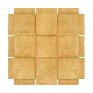 Design House Stockholm Basket rug yellow ochre 180x180 cm