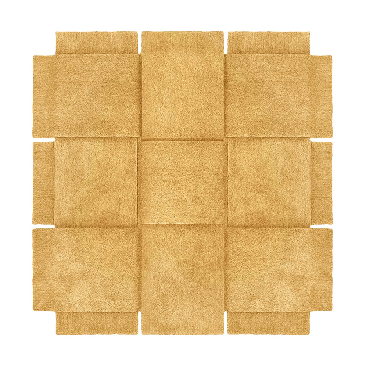 Design House Stockholm Basket rug yellow ochre 180x180 cm