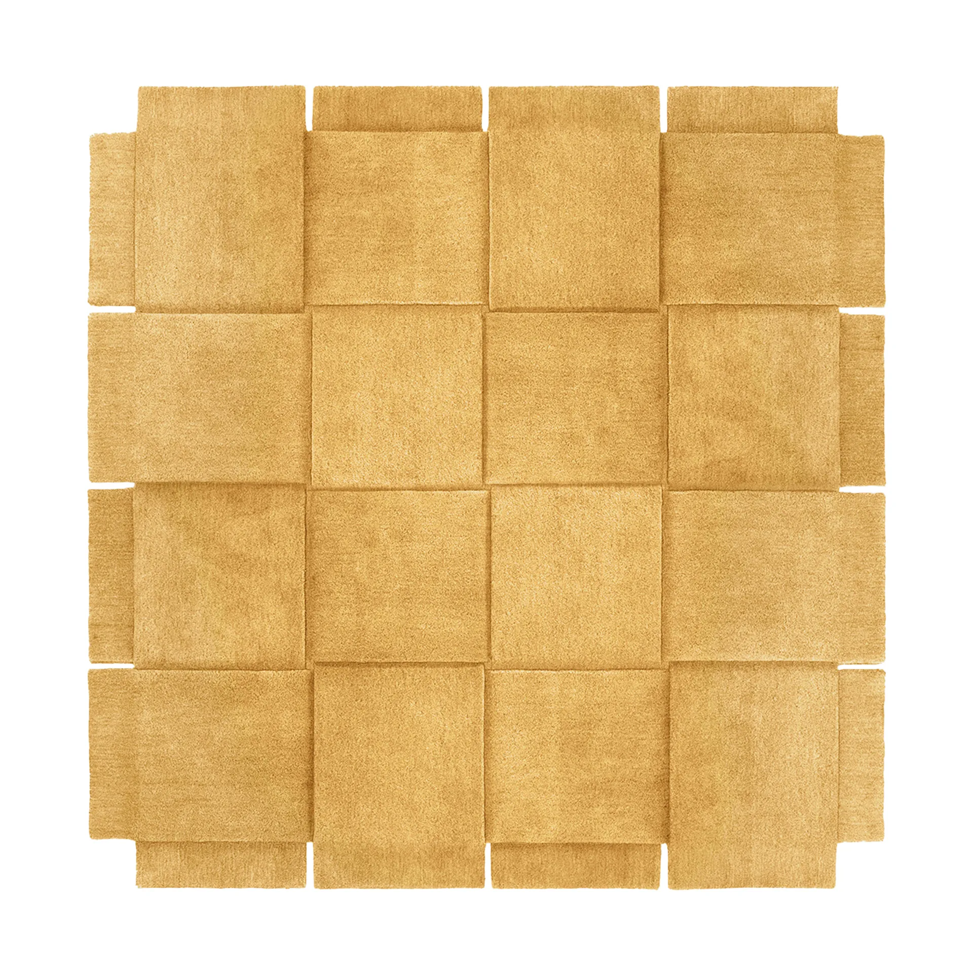 Basket rug yellow ochre, 245x245 cm Design House Stockholm